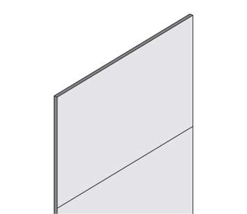 Vollblech-Rückwand für Fachbodenregal "ORION PLUS"
