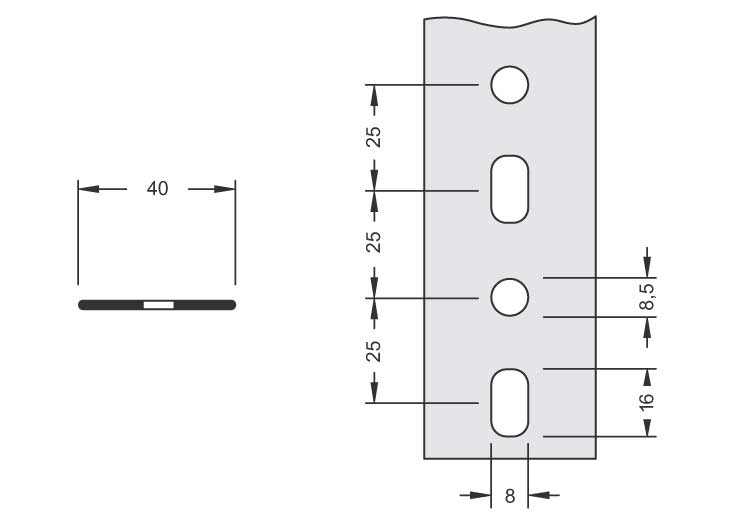 Flachband "WR", L